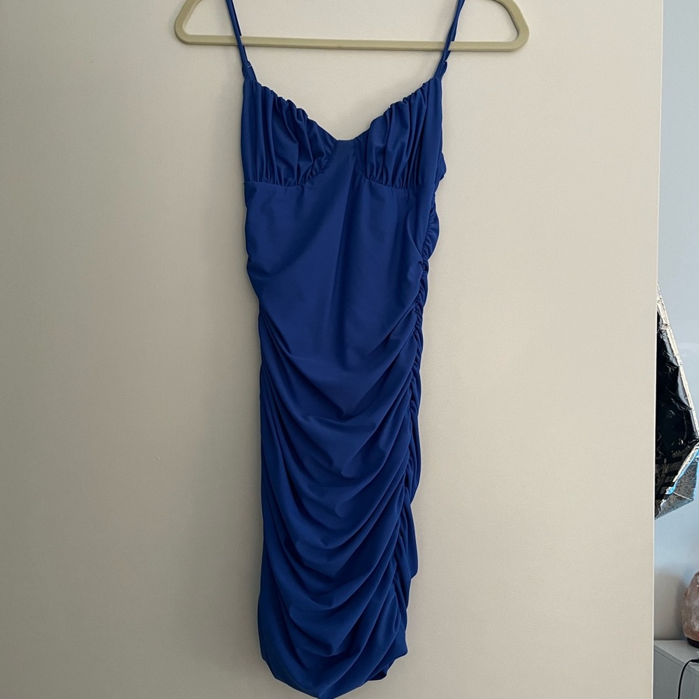 Tiger Mist Royal Blue Mini Dress